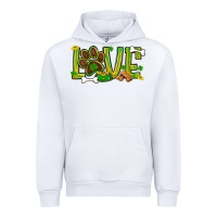 White St. Patrick's Day love dog paw Urban Hoodie - BundleAndBundleShop