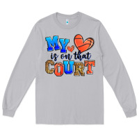 Moon Dust my heart is on that court basketball Long Sleeve Tee - Zillion Design Studio