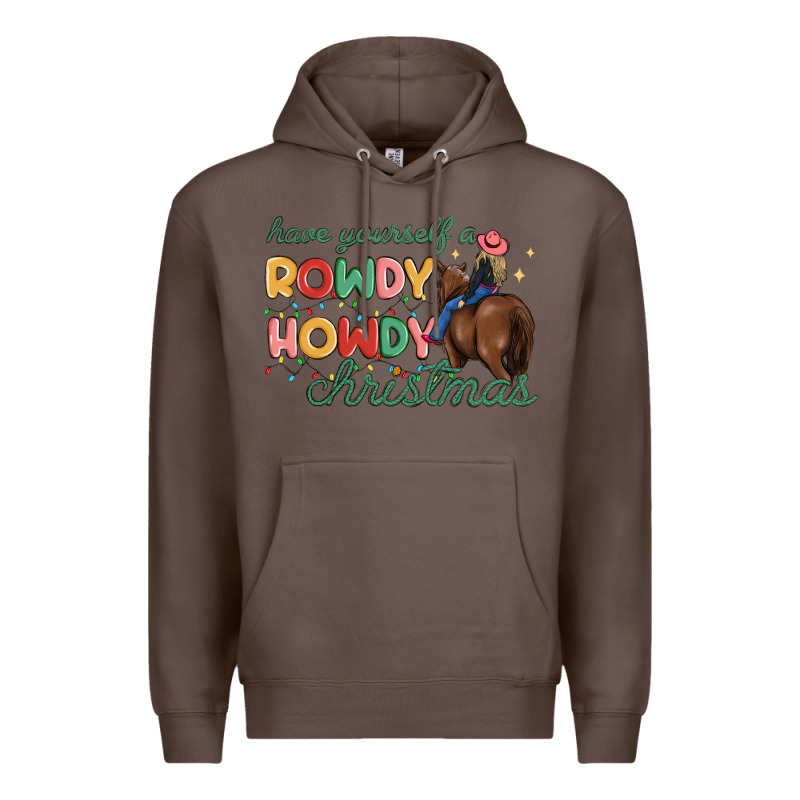 Have Yourself A Rowdy Howdy Christmas Premium Hoodie by MaliasSmallBusiness | Teevron