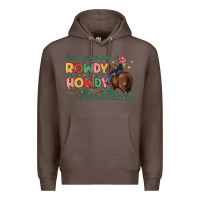 Coffee have yourself a rowdy howdy christmas Premium Hoodie - MaliasSmallBusiness