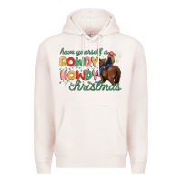 Pale Pink have yourself a rowdy howdy christmas Premium Hoodie - MaliasSmallBusiness
