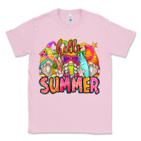 Bubblegum Pink hello summer gnomes Classic Tee - Zillion Design Studio