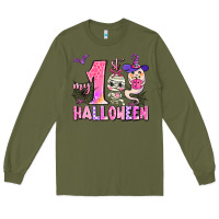 Army Green my first pink halloween Long Sleeve Tee - AdoDesignShop