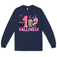 Navy my first pink halloween Long Sleeve Tee - AdoDesignShop