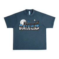 Midnight Navy raising ballers volleyball Urban Heavy Tee - Zillion Design Studio