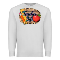 Dove Grey teacher life background 3200x2400 Premium Sweatshirt - AdoDesignShop