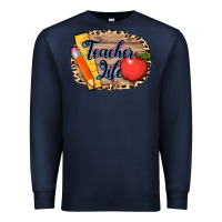 Navy teacher life background 3200x2400 Premium Sweatshirt - AdoDesignShop
