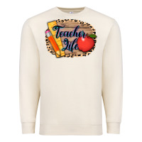 Sandshell teacher life background 3200x2400 Premium Sweatshirt - AdoDesignShop