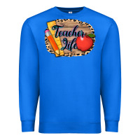True Royal teacher life background 3200x2400 Premium Sweatshirt - AdoDesignShop