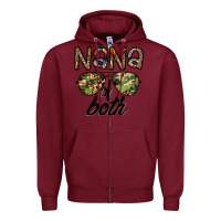 Burgundy nana of both Zipper Hoodie - CowhideDigitalArt
