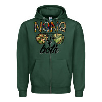 Sports Green nana of both Zipper Hoodie - CowhideDigitalArt