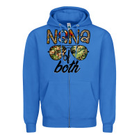 True Royal nana of both Zipper Hoodie - CowhideDigitalArt