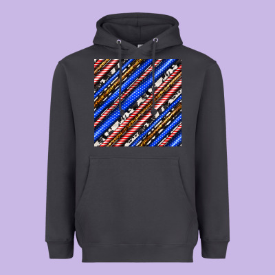 Western America Seamless Pattern Heavyweight Hoodie Designed By Bundleandbundleshop