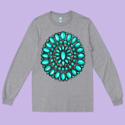 Gemstone Jewelry Long Sleeve Tee Designed By Ranaportraitstore