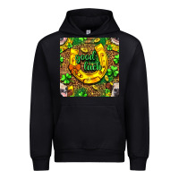 Black St. Patricks good luck with cow digital paper Urban Hoodie - BundleAndBundleShop