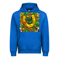 Cobalt St. Patricks good luck with cow digital paper Urban Hoodie - BundleAndBundleShop