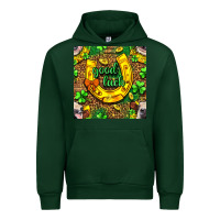 Forest Green St. Patricks good luck with cow digital paper Urban Hoodie - BundleAndBundleShop