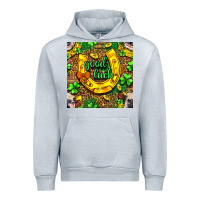 Heather Grey St. Patricks good luck with cow digital paper Urban Hoodie - BundleAndBundleShop