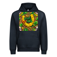 Navy St. Patricks good luck with cow digital paper Urban Hoodie - BundleAndBundleShop