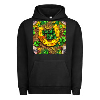 Pigment Black St. Patricks good luck with cow digital paper Urban Hoodie - BundleAndBundleShop