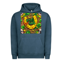 Pigment Midnight Navy St. Patricks good luck with cow digital paper Urban Hoodie - BundleAndBundleShop