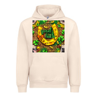 Sandshell St. Patricks good luck with cow digital paper Urban Hoodie - BundleAndBundleShop