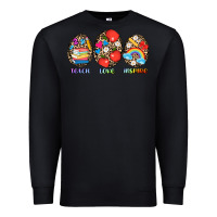 Black teach love inspire Premium Sweatshirt - AdoDesignShop