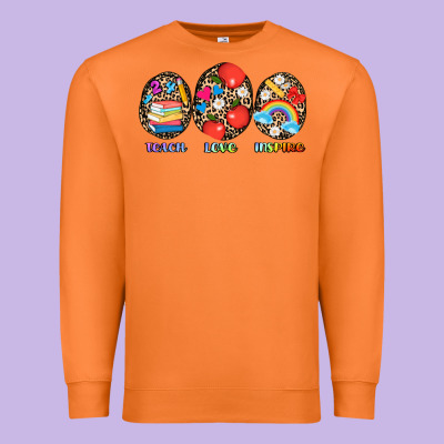 Teach Love Inspire Premium Sweatshirt Designed By Adodesignshop