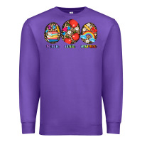 Purple teach love inspire Premium Sweatshirt - AdoDesignShop