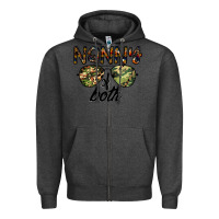 Charcoal Heather nanny of both Zipper Hoodie - CowhideDigitalArt