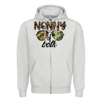 Dove Grey nanny of both Zipper Hoodie - CowhideDigitalArt