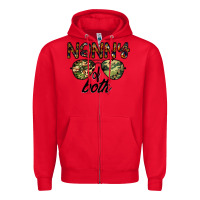 Red nanny of both Zipper Hoodie - CowhideDigitalArt