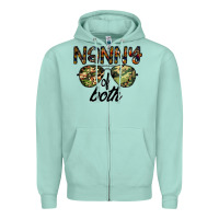 Seafoam nanny of both Zipper Hoodie - CowhideDigitalArt