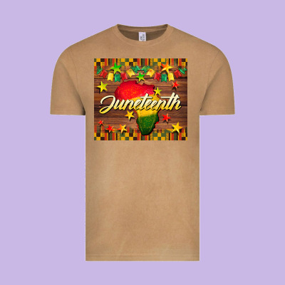 Juneteenth Vintage Tee Designed By Barkaloodesign