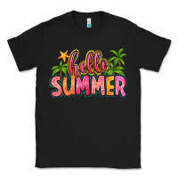 Black hello summer Classic Tee - Zillion Design Studio