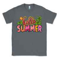 Charcoal Heather hello summer Classic Tee - Zillion Design Studio