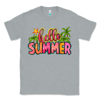 Heather Grey hello summer Classic Tee - Zillion Design Studio