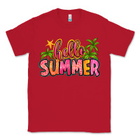 Red hello summer Classic Tee - Zillion Design Studio