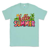Seafoam hello summer Classic Tee - Zillion Design Studio