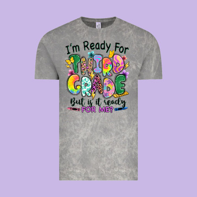 Vintage Tee I'm ready for third grade but is it ready for me