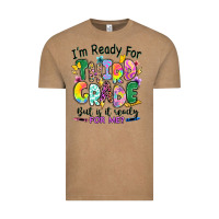 Vintage Coffee I'm ready for third grade but is it ready for me Vintage Tee - RanaPortraitStore