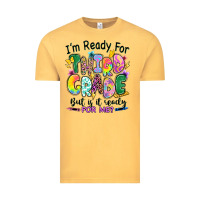 Vintage Mustard I'm ready for third grade but is it ready for me Vintage Tee - RanaPortraitStore