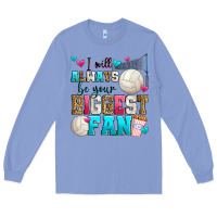 Colony Blue i will always be your biggest fan volleyball Long Sleeve Tee - Zillion Design Studio