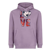 Lavender soccer love Heavyweight Hoodie - JahusDesignShop