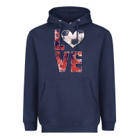 Navy soccer love Heavyweight Hoodie - JahusDesignShop