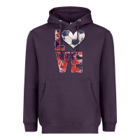 Plum soccer love Heavyweight Hoodie - JahusDesignShop
