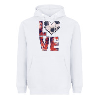 White soccer love Heavyweight Hoodie - JahusDesignShop