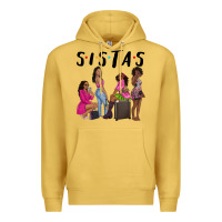 Antique Gold sista sisters afro black women Premium Hoodie - NancyCooperArtShop