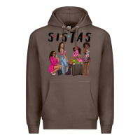 Coffee sista sisters afro black women Premium Hoodie - NancyCooperArtShop