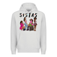 Dove Grey sista sisters afro black women Premium Hoodie - NancyCooperArtShop